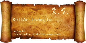 Kollár Izabella névjegykártya